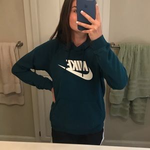 dark teal nike hoodie!